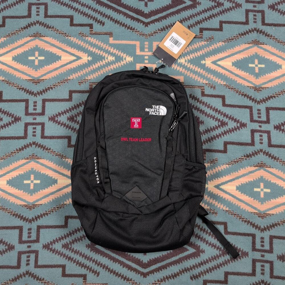 The North Face backpack Connector With Temple Owls Logo Black NWT College NCAA